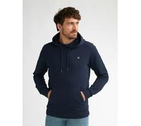 Kapuzensweatshirt PETROL INDUSTRIES "Men Sweater Hooded", Herren, Gr. L (40), navy blau, Sweatware, Obermaterial: 95% Baumwolle, 5% Elasthan, unifarben, regular fit hüftbedeckend, Rundhals, Flachstric
