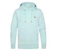 Kapuzensweatshirt PETROL INDUSTRIES "Men Sweater Hooded", Herren, Gr. XL (42), blau (cool mint), Sweatware, Obermaterial: 95% Baumwolle, 5% Elasthan, unifarben, regular fit hüftbedeckend, Rundhals, Fl