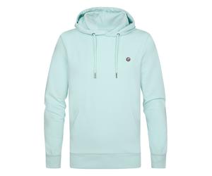 Kapuzensweatshirt PETROL INDUSTRIES "Men Sweater Hooded", Herren, Gr. XXL (44), cool mint, Sweatware, Obermaterial: 95% Baumwolle, 5% Elasthan, unifarben, regular fit hüftbedeckend, Rundhals, Flachstr