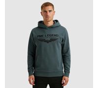 Kapuzensweatshirt PME LEGEND "Hooded soft terry with logo", Herren, Gr. 3XL, grün (stargazer), Sweatware, Obermaterial: 80% Baumwolle, 20% Polyester, regular fit taillenbedeckt, Bündchen, Sweatshirts,