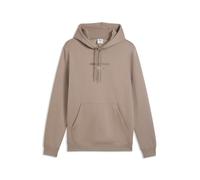 Kapuzensweatshirt PUMA "CLASS GRAPHIC HOODIE FL", Herren, Gr. M, mouse gray, Fleece, Obermaterial: 66% Baumwolle, 34% Polyester, unifarben, regular fit normal, angesetztes Bündchen, Sweatshirts, mit K