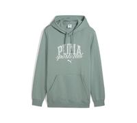 Kapuzensweatshirt PUMA "CLASS HOODIE FL", Herren, Gr. L, grün (grün moon), Fleece, Obermaterial: 66% Baumwolle, 34% Polyester, bedruckt, regular fit normal, Sweatshirts (68117804-L) grün moon