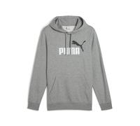 Kapuzensweatshirt PUMA "ESS 2 COLOR NO. 1 LOGO HOODIE TR", Herren, Gr. M, grau (medium gray heather), Sweatware, Obermaterial: 68% Baumwolle, 32% Polyester, bedruckt, regular fit normal, Sweatshirts (
