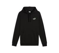 Kapuzensweatshirt PUMA "ESS 2 COLOR SMALL NO. 1 LOGO HOODIE TR", Herren, Gr. M, schwarz (puma schwarz, spring fern), Sweatware, Obermaterial: 68% Baumwolle, 32% Polyester, unifarben, regular fit norma