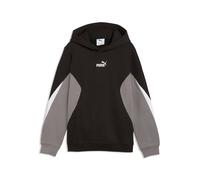 Kapuzensweatshirt PUMA "ESS BLOCK HOODIE FL B", Jungen, Gr. 176, puma schwarz, Fleece, Obermaterial: 66% Baumwolle, 34% Polyester. Kapuzenfutter: 100% Baumwolle, regular fit normal, angesetztes Bündch