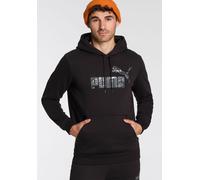 Kapuzensweatshirt PUMA "ESS+ CAMO HOODIE FL", Herren, Gr. M, schwarz (puma schwarz), Fleece, Obermaterial: 66% Baumwolle, 34% Polyester, bedruckt, regular fit normal, Sweatshirts (30554360-M) puma sch
