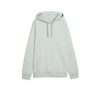 Kapuzensweatshirt PUMA "ESS CENTERED CAT LOGO RELAXED HOODIE FL", Damen, Gr. XL, grün (crme de mint), Fleece, Obermaterial: 66% Baumwolle, 34% Polyester, unifarben, relaxed fit normal, angesetztes Bün