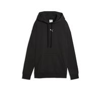 Kapuzensweatshirt PUMA "ESS CENTERED CAT LOGO RELAXED HOODIE FL", Damen, Gr. XXL, puma schwarz, Fleece, Obermaterial: 66% Baumwolle, 34% Polyester, unifarben, relaxed fit normal, angesetztes Bündchen,