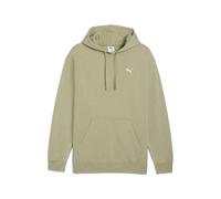 Kapuzensweatshirt PUMA "ESS ELEVATED RELAXED WASH HOODIE FL", Herren, Gr. L, lux army, Fleece, Obermaterial: 66% Baumwolle, 34% Polyester, bedruckt, relaxed fit normal, angesetztes Bündchen, Sweatshir