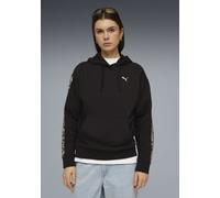 Kapuzensweatshirt PUMA "ESS GRAPHIC ANIMAL COMFORT HOODIE TR", Damen, Gr. M, puma schwarz, Sweatware, Obermaterial: 68% Baumwolle, 32% Polyester, bedruckt, comfort fit normal, Sweatshirts, mit Känguru