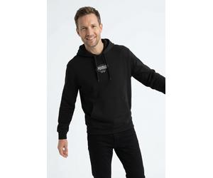 Kapuzensweatshirt PUMA "ESS LOGO LAB STORY 1 HOODIE TR", Herren, Gr. S, puma schwarz, Sweatware, Obermaterial: 68% Baumwolle, 32% Polyester, bedruckt, regular fit normal, angesetztes Bündchen, Sweatsh