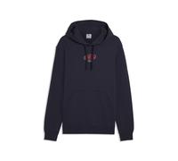 Kapuzensweatshirt PUMA "ESS LOGO LAB STORY 1 HOODIE TR", Herren, Gr. XXL, new navy, Sweatware, Obermaterial: 68% Baumwolle, 32% Polyester, bedruckt, regular fit normal, angesetztes Bündchen, Sweatshir