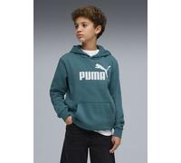 Kapuzensweatshirt PUMA "ESS NO. 1 LOGO HOODIE FL B", Jungen, Gr. 152, emerald ice, Fleece, Obermaterial: 66% Baumwolle, 34% Polyester, bedruckt, regular fit normal, Rundhals, Sweatshirts, für Jugendli