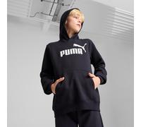 Kapuzensweatshirt PUMA "ESS NO 1 LOGO HOODIE FL B", Jungen, Gr. 164, blau (new navy), Fleece, Obermaterial: 66% Baumwolle, 34% Polyester, bedruckt, regular fit normal, Rundhals, angesetztes Bündchen,
