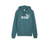 Kapuzensweatshirt PUMA "ESS NO. 1 LOGO HOODIE FL (S)", Herren, Gr. L, emerald ice, Fleece, Obermaterial: 66% Baumwolle, 34% Polyester, bedruckt, regular fit normal, angesetztes Bündchen, Sweatshirts,