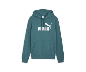 Kapuzensweatshirt PUMA "ESS NO. 1 LOGO HOODIE FL (S)", Herren, Gr. M, emerald ice, Fleece, Obermaterial: 66% Baumwolle, 34% Polyester, bedruckt, regular fit normal, angesetztes Bündchen, Sweatshirts,