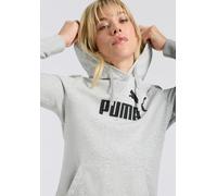 Kapuzensweatshirt PUMA "ESS NO. 1 LOGO HOODIE TR", Damen, Gr. XXL, grau (light gray heather), Sweatware, Obermaterial: 68% Baumwolle, 32% Polyester, bedruckt, regular fit normal, Sweatshirts (23055946