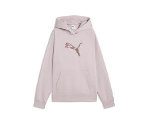 Kapuzensweatshirt PUMA "ESS SEQUINS STANDARD HOODIE FL", Damen, Gr. L, rosa (misty pink), Fleece, Obermaterial: 66% Baumwolle, 34% Polyester, unifarben, normal, angesetztes Bündchen, Sweatshirts, mit