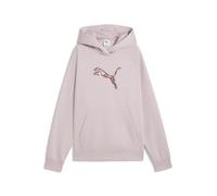Kapuzensweatshirt PUMA "ESS SEQUINS STANDARD HOODIE FL", Damen, Gr. S, rosa (misty pink), Fleece, Obermaterial: 66% Baumwolle, 34% Polyester, unifarben, normal, angesetztes Bündchen, Sweatshirts, mit