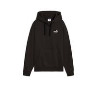 Kapuzensweatshirt PUMA "ESS SMALL NO 1 LOGO COMFORT HOODIE FL", Damen, Gr. M, schwarz (puma schwarz), Fleece, Obermaterial: 66% Baumwolle, 34% Polyester, unifarben, comfort fit normal, angesetztes Bün