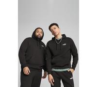 Kapuzensweatshirt PUMA "ESS SMALL NO. 1 LOGO HOODIE FL", Herren, Gr. S, puma schwarz, Fleece, Obermaterial: 66% Baumwolle, 34% Polyester, unifarben, regular fit normal, angesetztes Bündchen, Sweatshir