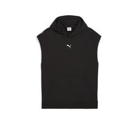 Kapuzensweatshirt PUMA "M GRAPHIC FRENCH TERRY SLEEVELESS HOODIE", Herren, Gr. XXL, schwarz (puma schwarz), Sweatware, Obermaterial: 70% Baumwolle, 30% Polyester, regular fit normal, Rundhals, Sweatsh