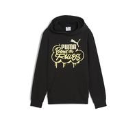 Kapuzensweatshirt PUMA "MID90S HOODIE TR B", Jungen, Gr. 140, schwarz (puma schwarz), Sweatware, Obermaterial: 68% Baumwolle, 32% Polyester, bedruckt, regular fit normal, Sweatshirts (96497225-140) pu