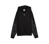 Kapuzensweatshirt PUMA "SPORT ANIMAL STANDARD HOODIE FL", Damen, Gr. M, schwarz (puma schwarz), Fleece, Obermaterial: 68% Baumwolle, 32% Polyester, unifarben, normal, angesetztes Bündchen, Sweatshirts