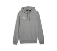 Kapuzensweatshirt PUMA "TEAMGOAL CASUALS HOODY", Herren, Gr. M, medium gray heather, puma weiß, Sweatware, Obermaterial: 60% Baumwolle, 40% Polyester, unifarben, regular fit normal, Rundhals, angesetz
