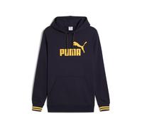 Kapuzensweatshirt PUMA "UNITED HOODIE TR", Herren, Gr. L, blau (new navy), Sweatware, Obermaterial: 68% Baumwolle, 32% Polyester, bedruckt, regular fit normal, Sweatshirts (42436428-L) new navy