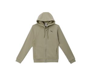 Kapuzensweatshirt PUMA "W TAD ESSENTIAL FT FZ", Damen, Gr. S, lux army, Sweatware, Obermaterial: 70% Baumwolle, 30% Polyester, regular fit normal, angesetztes Bündchen, Sweatshirts (35349116-S) lux ar