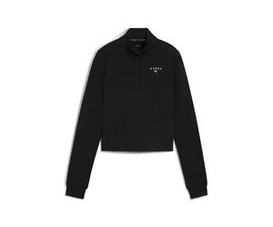 Kapuzensweatshirt PUMA "W X HYROX CLOUDSPUN 14 ZIP", Damen, Gr. S, puma schwarz, Obermaterial: 78% Polyester, 16% Lyocell, 6% Elasthan, oversize normal, Rundhals, angesetztes Bündchen, Sweatshirts, mi