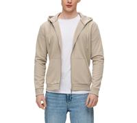 Kapuzensweatshirt QS, Herren, Gr. L, beige, Sweatware, Obermaterial: 60% Baumwolle, 40% Polyester, unifarben, regular fit normal, ohne Ausschnitt, Rippbündchen, Sweatshirts, mit Kapuze (87772756-L) be