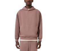 Kapuzensweatshirt QS, Herren, Gr. L, braun, Sweatware, Obermaterial: 67% Polyester, 33% Baumwolle, bestickt, unifarben, lässig geschnitten hüftbedeckend, Rundhals, Flachstrickbündchen, Sweatshirts, un