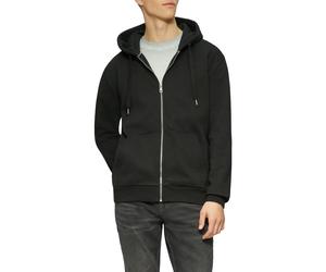 Kapuzensweatshirt QS, Herren, Gr. S, schwarz, Sweatware, Obermaterial: 60% Baumwolle, 40% Polyester, unifarben, regular fit normal, ohne Ausschnitt, Rippbündchen, Sweatshirts, mit Kapuze (86132931-S)