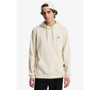 Kapuzensweatshirt QUIKSILVER "BASIC HOODIE YOUNG MEN", Herren, Gr. L (52), beige (bone), Sweatware, Obermaterial: 60% Baumwolle, 40% Polyester, Rippbündchen, Sweatshirts, mit Kängurutasche, aus Baumwo