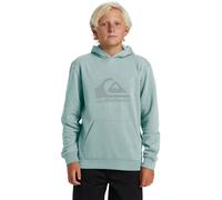 Kapuzensweatshirt QUIKSILVER "COMP LOGO HOODIE YOUTH", Jungen, Gr. 16 (170/176), blau haze, Obermaterial: 55% Baumwolle, 45% Polyester, Sweatshirts (81845463-16) blau haze