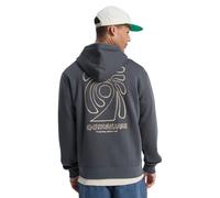 Kapuzensweatshirt QUIKSILVER "Salt Water Graphic", Herren, Gr. XXL, iron gate, Obermaterial: 55% Walkfrottier, 25% Walkfrottier, 20% Microfaser;, Sweatshirts (25522416-XXL) iron gate