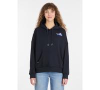 Kapuzensweatshirt RAGWEAR "PIRITA PP", Damen, Gr. S, navy, Sweatware, Obermaterial: 70% Baumwolle, 30% Polyester, unifarben, figurumspielend hüftlang, Rundhals, Rippbündchen, Sweatshirts (29615438-S) 