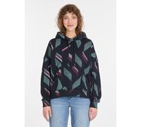 Kapuzensweatshirt RAGWEAR "PIRITA PRINT", Damen, Gr. S, navy, Sweatware, Obermaterial: 70% Baumwolle, 30% Polyester, bedruckt, gemustert, normal, Rundhals, Sweatshirts (66838915-S) navy