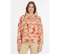 Kapuzensweatshirt RAGWEAR "PIRITA PRINT", Damen, Gr. XXL, ecru, Sweatware, Obermaterial: 70% Baumwolle, 30% Polyester, bedruckt, gemustert, normal, Rundhals, Sweatshirts Kapuzensweatshirt (85167730-XX