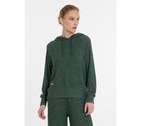 Kapuzensweatshirt RAGWEAR "TONNARA", Damen, Gr. XS, pine grün, Feinstrick, Obermaterial: 75% Viskose, 22% Polyester, 3% Elasthan, unifarben, normal, Rundhals, Sweatshirts Kapuzensweatshirt (78698755-X
