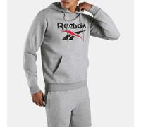 Kapuzensweatshirt REEBOK "TRENT 2 COL LOGO HOODY", Herren, Gr. XL, light grau m, Obermaterial: 60% Baumwolle, 40% Polyester, Sweatshirts, sportlicher Schnitt, mit verstellbarer Kapuze, mit Kängurutasc