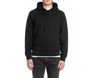 Kapuzensweatshirt REPLAY, Herren, Gr. XXL, schwarz, Sweatware, Obermaterial: 80% Baumwolle, 20% Polyester, unifarben, regular fit normal, Rundhals, angesetztes Bündchen, Sweatshirts (44519232-XXL) sch