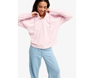 Kapuzensweatshirt ROXY "DESTINATION SURF", Damen, Gr. XL, rosa (pink lavender), Obermaterial: 55% Baumwolle, 45% Polyester, Rundhals, Sweatshirts, Langarm-Design, mit Rundhalsausschnitt, aus Baumwolle