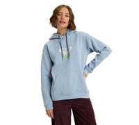 Kapuzensweatshirt ROXY "Surf Stoked Brushed Art", Damen, Gr. S, blau (blau blizzard), 60% Baumwolle, 40% Polyester, Sweatshirts (11266958-S) blau blizzard