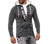 Kapuzensweatshirt RUSTY NEAL, Herren, Gr. 3XL, grau, 70% Polyacryl, 30% Baumwolle, mehrfarbig, normal, ohne Ausschnitt, Sweatshirts, mit stylischem Ausschnitt (78813466-XXXL) grau
