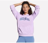 Kapuzensweatshirt SKECHERS "Women's Hoodie", Damen, Gr. XXXL(54), lila haze, Obermaterial: 54% Baumwolle, 46% Polyester, Sweatshirts, sportlicher Stil, für Sportmode-Anlässe, speziell für Erwachsene (