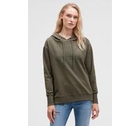 Kapuzensweatshirt SOCCX, Damen, Gr. L, true khaki, Material: 95% Baumwolle, 5% Elasthan, bedruckt, regular fit, Rundhals, eingesetzt Rippbündchen, Sweatshirts, mit Reißverschluss an den Seiten (454473