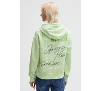Kapuzensweatshirt SOCCX, Damen, Gr. XS, milky grün, Sweatware, Material: 100% Baumwolle, bedruckt, regular fit normal, Rundhals, eingesetzt Rippbündchen, Sweatshirts, mit Rückenprint (88624110-XS) mil